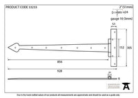 Barn Door 36" T Hinge (pair)