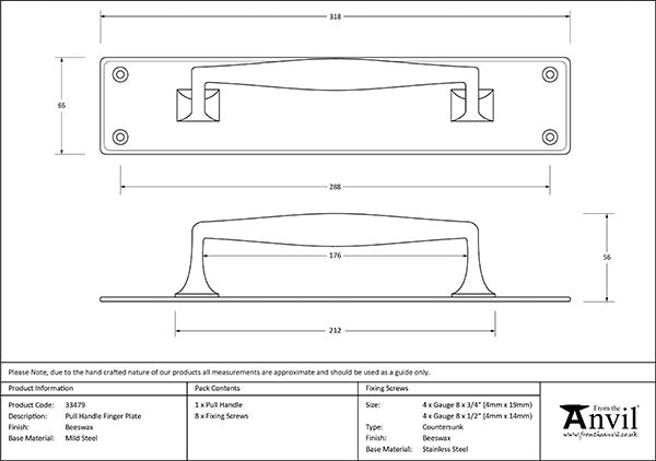 Pull Handle on Backplate