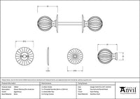 Flower Mortice/Rim Knob Set