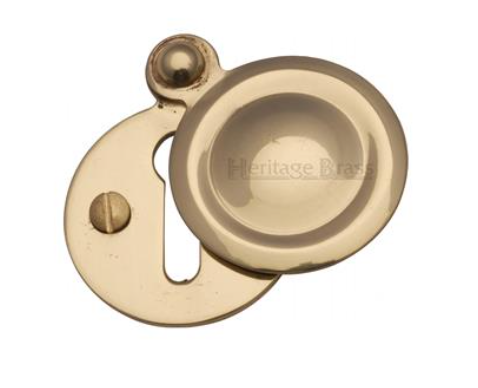 Solid Brass - Round Covered Escutcheon