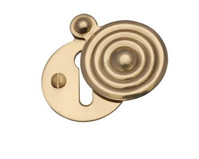 Solid Brass - Reeded Covered Escutcheon