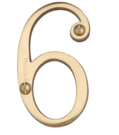 Solid Brass - Numerals
