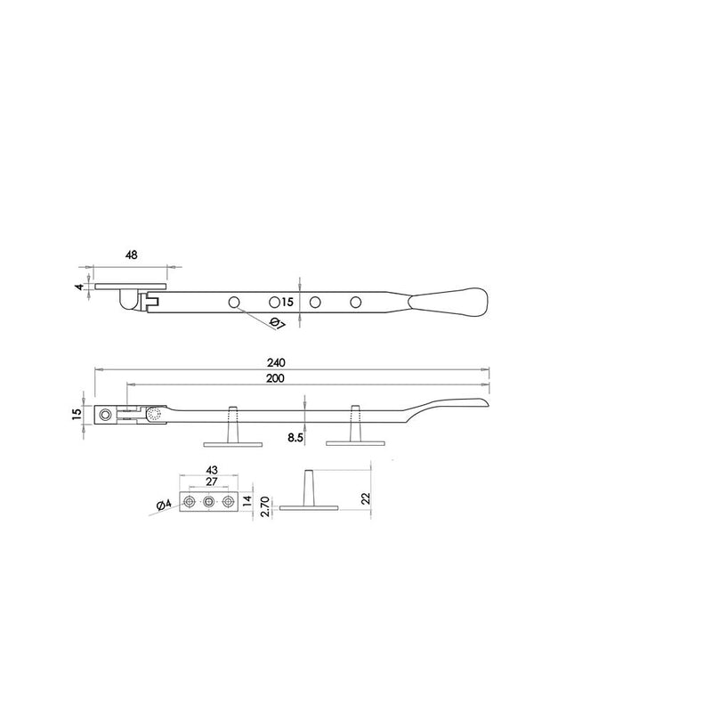 Victorian Casement Stays