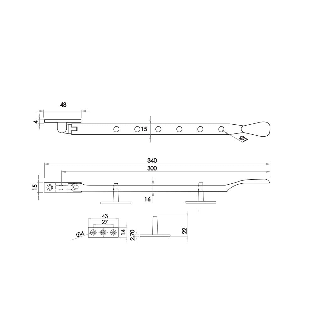 Victorian Casement Stays