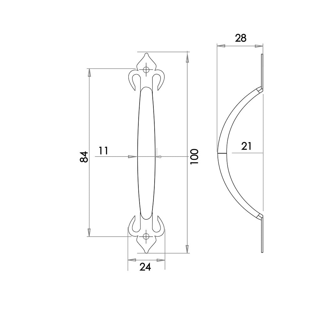 Fleur De Lys Pull Handles