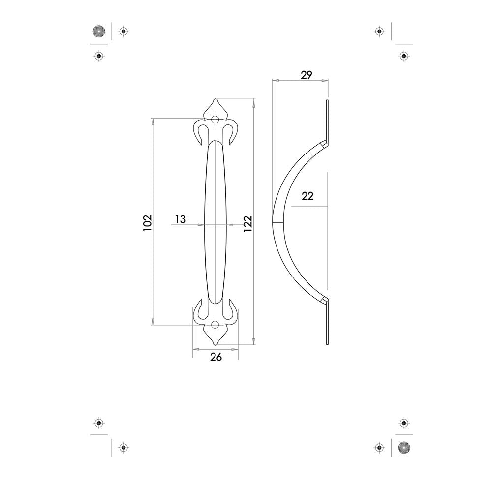 Fleur De Lys Pull Handles