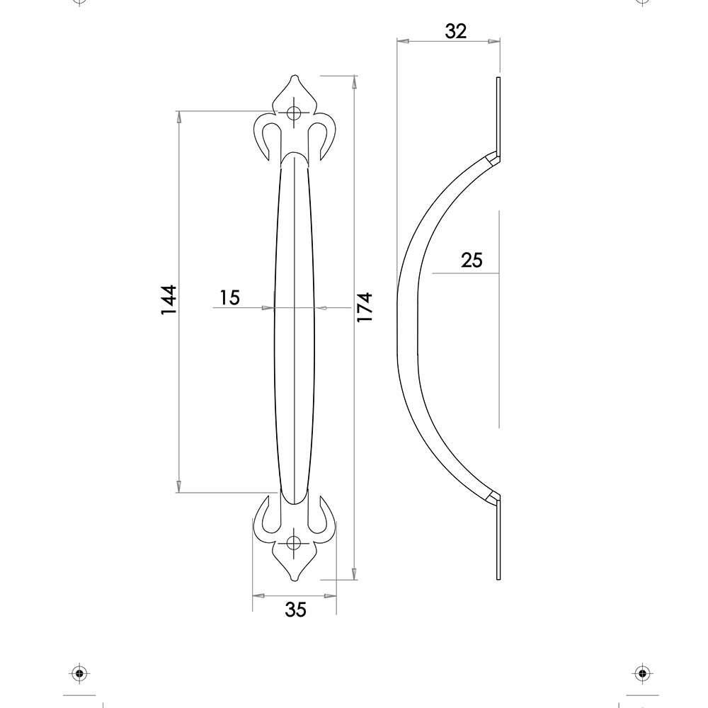 Fleur De Lys Pull Handles