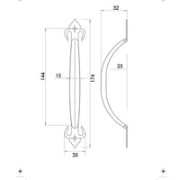 Fleur De Lys Pull Handles