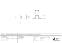 4" Receiver Bridge for Straight Bolt
