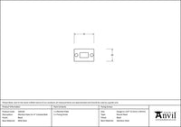 4" Mortice Plate for Cranked Door Bolt