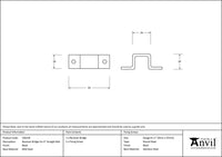 6" Receiver Bridge for Straight Bolt