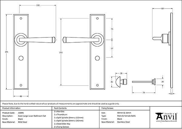 Large Avon Lever Bathroom Set