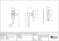 Handmade Peardrop Fastener