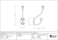 7 ¾" Hat & Coat Hook