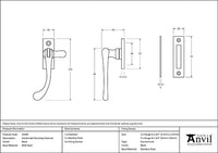 Handmade Peardrop Fastener