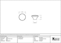 Ribbed Cabinet Knob