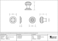 Small Flower Cabinet Knob
