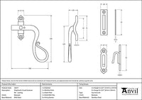 Right-Handed Locking Shepherd's Crook Fastener
