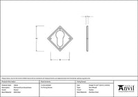 Diamond Euro Escutcheon