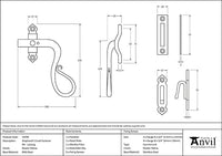 Right-Handed Locking Shepherd's Crook Fastener