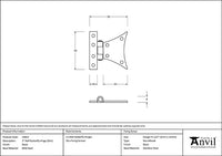 2" Half Butterfly Hinge (pair)