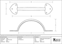 8" Gothic D Handle