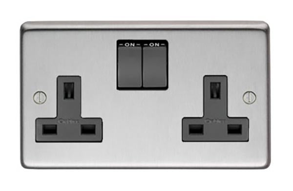 13 Amp Switched Socket Double