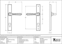 Hinton Slimline Lever Espag. Lock Set