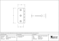 Dummy Butt Hinge (single)