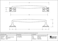 300mm Art Deco Pull Handle