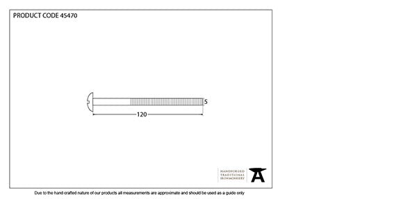 120mm M5 Male Bolt (1)