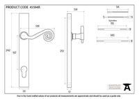 Right-Handed Monkeytail Slimline Lever Espag. Lock Set