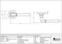 Newbury Lever on Rose Set Plain Rose (Sprung)