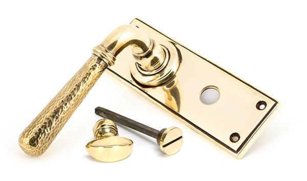 Hammered Newbury Lever Bathroom Set