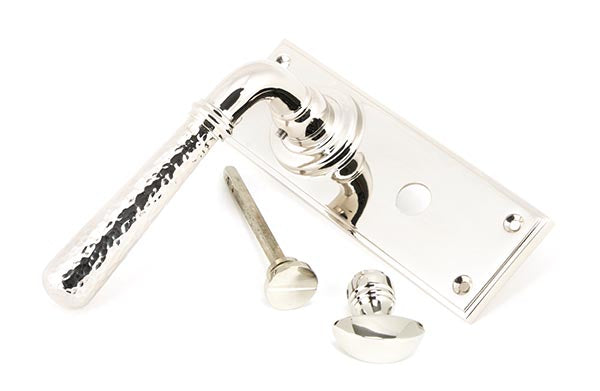 Hammered Newbury Lever Bathroom Set