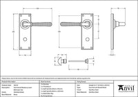 Hammered Newbury Lever Bathroom Set