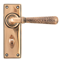 Hammered Newbury Lever Bathroom Set