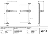 Newbury Slimline Lever Espag. Lock Set