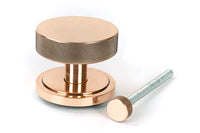 Brompton Centre Door Knob Art Deco Rose