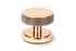 Brompton Centre Door Knob Art Deco Rose