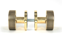 Brompton Mortice/Rim Knob Set Beehive Rose