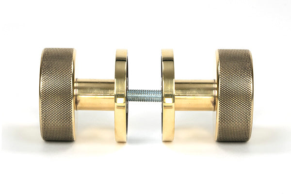 Brompton Mortice/Rim Knob Set Beehive Rose