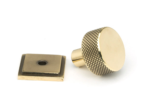 25mm Brompton Cabinet Knob Square Rose