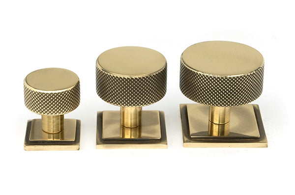 25mm Brompton Cabinet Knob Square Rose