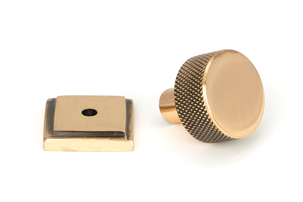 25mm Brompton Cabinet Knob Square Rose