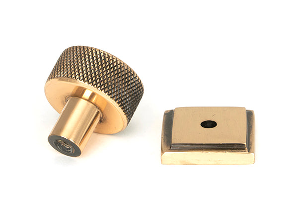25mm Brompton Cabinet Knob Square Rose