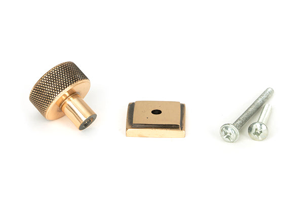 25mm Brompton Cabinet Knob Square Rose