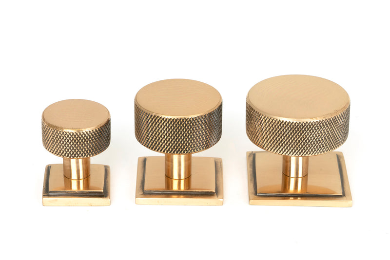 25mm Brompton Cabinet Knob Square Rose
