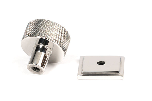 25mm Brompton Cabinet Knob Square Rose