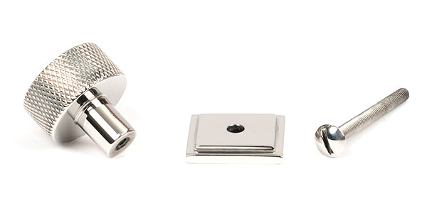 25mm Brompton Cabinet Knob Square Rose